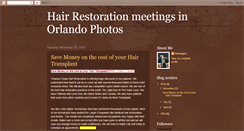 Desktop Screenshot of hairrestorationmeetings.blogspot.com