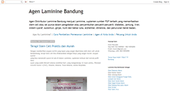 Desktop Screenshot of agenlamininebandung.blogspot.com