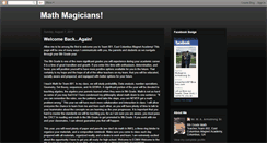 Desktop Screenshot of ecma801mathmagicians.blogspot.com