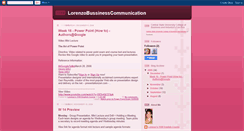 Desktop Screenshot of lorenzobusinesscommunication.blogspot.com