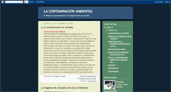 Desktop Screenshot of contaminacionhambiental.blogspot.com