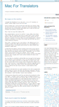 Mobile Screenshot of mac4translators.blogspot.com