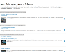 Tablet Screenshot of maiseducacaomenospobreza.blogspot.com