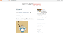 Desktop Screenshot of creedancelovesyou.blogspot.com