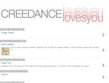 Tablet Screenshot of creedancelovesyou.blogspot.com