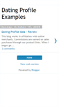 Mobile Screenshot of datingprofileexamples.blogspot.com