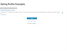 Tablet Screenshot of datingprofileexamples.blogspot.com