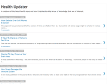 Tablet Screenshot of healthupdater.blogspot.com