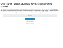 Tablet Screenshot of chictourist.blogspot.com