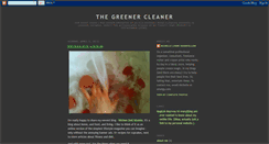 Desktop Screenshot of greenercleaner.blogspot.com