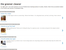 Tablet Screenshot of greenercleaner.blogspot.com