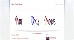 Desktop Screenshot of notonlymode.blogspot.com