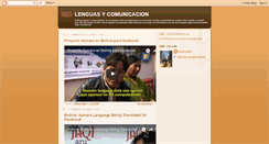 Desktop Screenshot of lenguasycomunicacion.blogspot.com