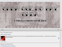 Tablet Screenshot of ondaquenohayonda.blogspot.com