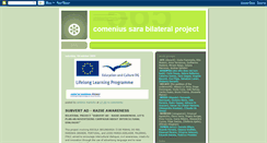 Desktop Screenshot of comeniussaraproject.blogspot.com