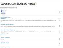 Tablet Screenshot of comeniussaraproject.blogspot.com