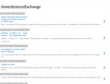 Tablet Screenshot of greenscienceexchange.blogspot.com