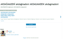 Tablet Screenshot of akdagmadeniburada.blogspot.com