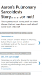 Mobile Screenshot of aarons-sarcoidosis-story.blogspot.com