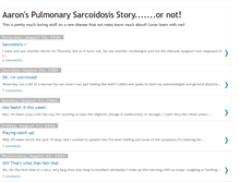 Tablet Screenshot of aarons-sarcoidosis-story.blogspot.com