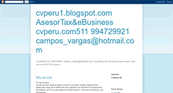 Desktop Screenshot of cvperuconsulting.blogspot.com