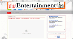 Desktop Screenshot of indianentertainmentvideos.blogspot.com