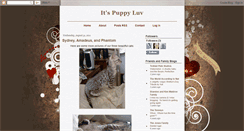 Desktop Screenshot of itspuppyluv.blogspot.com