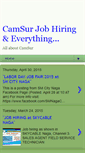 Mobile Screenshot of camsurjob.blogspot.com