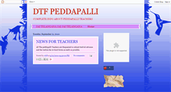 Desktop Screenshot of dtfpeddapalli.blogspot.com