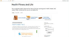 Desktop Screenshot of health-fitness-and-life.blogspot.com