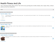 Tablet Screenshot of health-fitness-and-life.blogspot.com