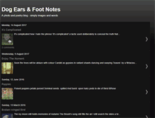 Tablet Screenshot of dogearsandfootnotes.blogspot.com