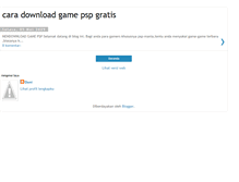 Tablet Screenshot of caramendownloadgamepspgratis.blogspot.com