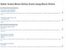 Tablet Screenshot of dollar-gratis-uang.blogspot.com