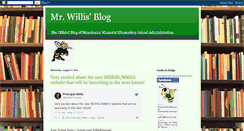 Desktop Screenshot of mister-willis.blogspot.com