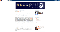 Desktop Screenshot of escapist-games.blogspot.com