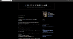 Desktop Screenshot of fierceinwonderland.blogspot.com