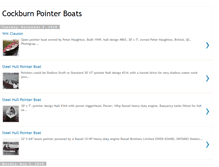 Tablet Screenshot of cockburnpointerboats.blogspot.com
