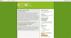 Desktop Screenshot of edwardpalonek.blogspot.com