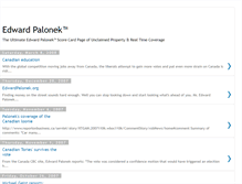 Tablet Screenshot of edwardpalonek.blogspot.com