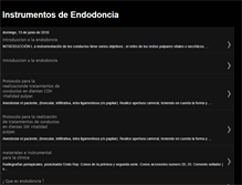 Tablet Screenshot of instrumentosdeendodoncia.blogspot.com