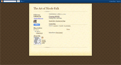 Desktop Screenshot of nicolefalk.blogspot.com
