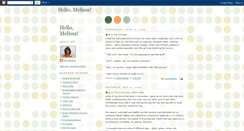 Desktop Screenshot of hello-melissa.blogspot.com