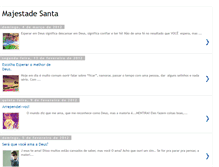 Tablet Screenshot of majestade-santa.blogspot.com