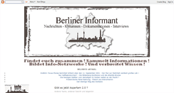 Desktop Screenshot of berliner-informant.blogspot.com