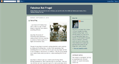 Desktop Screenshot of fabulousbutfrugal.blogspot.com