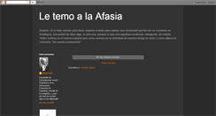 Desktop Screenshot of notenemosafasia.blogspot.com