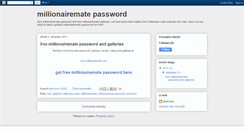 Desktop Screenshot of millionairemate.blogspot.com