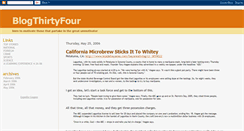 Desktop Screenshot of blogthirtyfour.blogspot.com