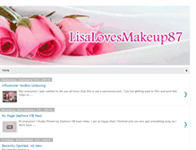 Tablet Screenshot of lisalovesmakeup87.blogspot.com